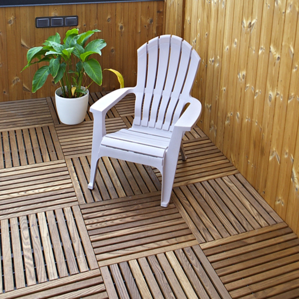 Steps to Stain Wood Deck Tiles